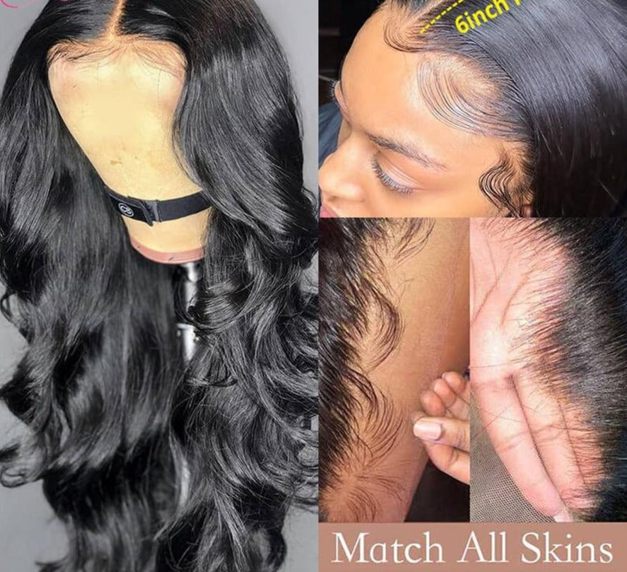 250 Density Lace Wig 30 inch Frontal Hd Transparent Body Wave Lace Front Wig Human Hair 13x6 Brazilian Hair Wigs Body Wave Wig