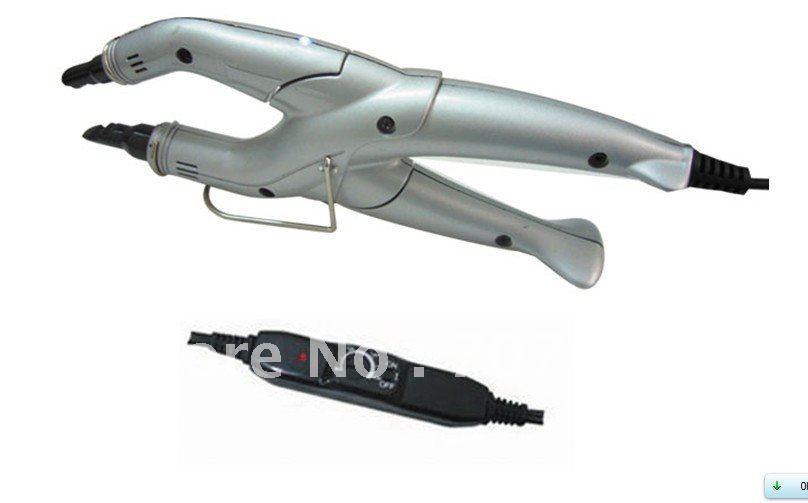 Freeshipping - Control temperature silver color EXTENSIONS FUSION REMY HUMAN HAIR CONNECTOR IRON