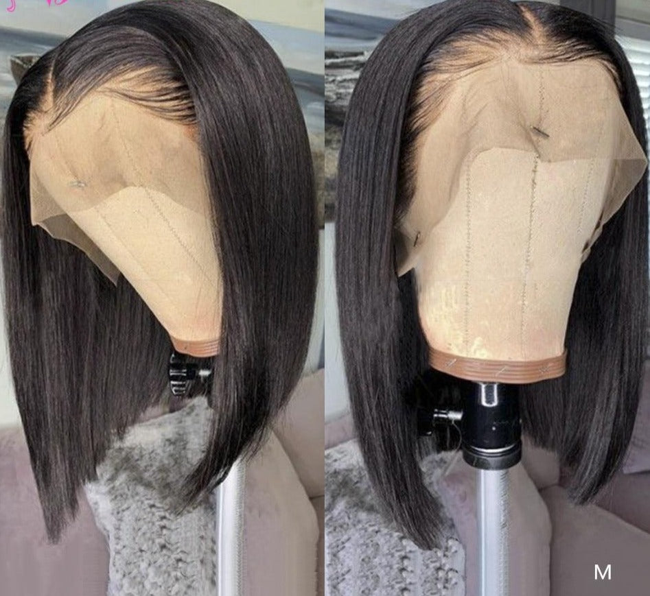 Brazilian Wig Straight Short Bob Lace Front Wigs 13x4 Lace Front Human Hair Wigs Pre-plucked With Baby Hair Jazz Star Non-Remy
