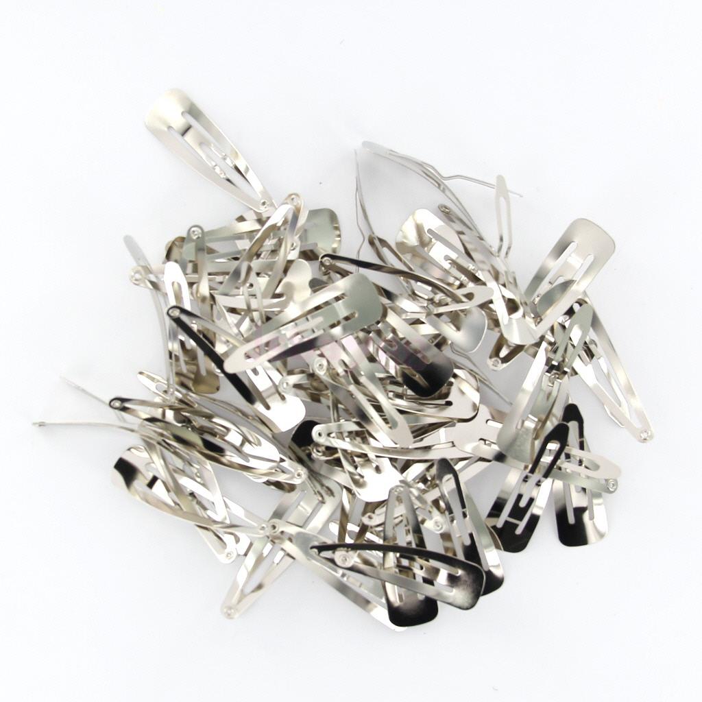 Silver Tone Snap Hair Clips - GODINHAIR INDUSTRIE