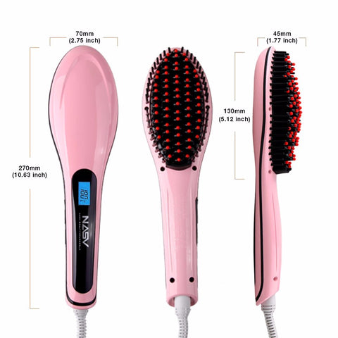 Electric hair straightener brush - GODINHAIR INDUSTRIE