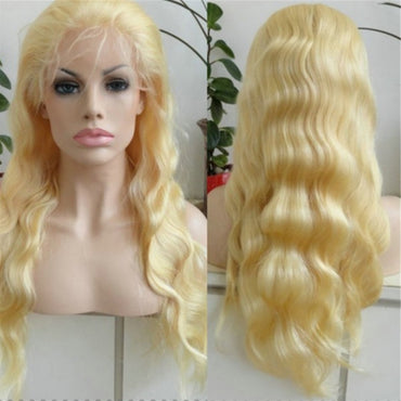 613 Honey Blonde Brazilian Wig Remy Hair Body Wave Lace Wig Preplucked Glueless Transparent Lace Front Human Hair Wigs for Women